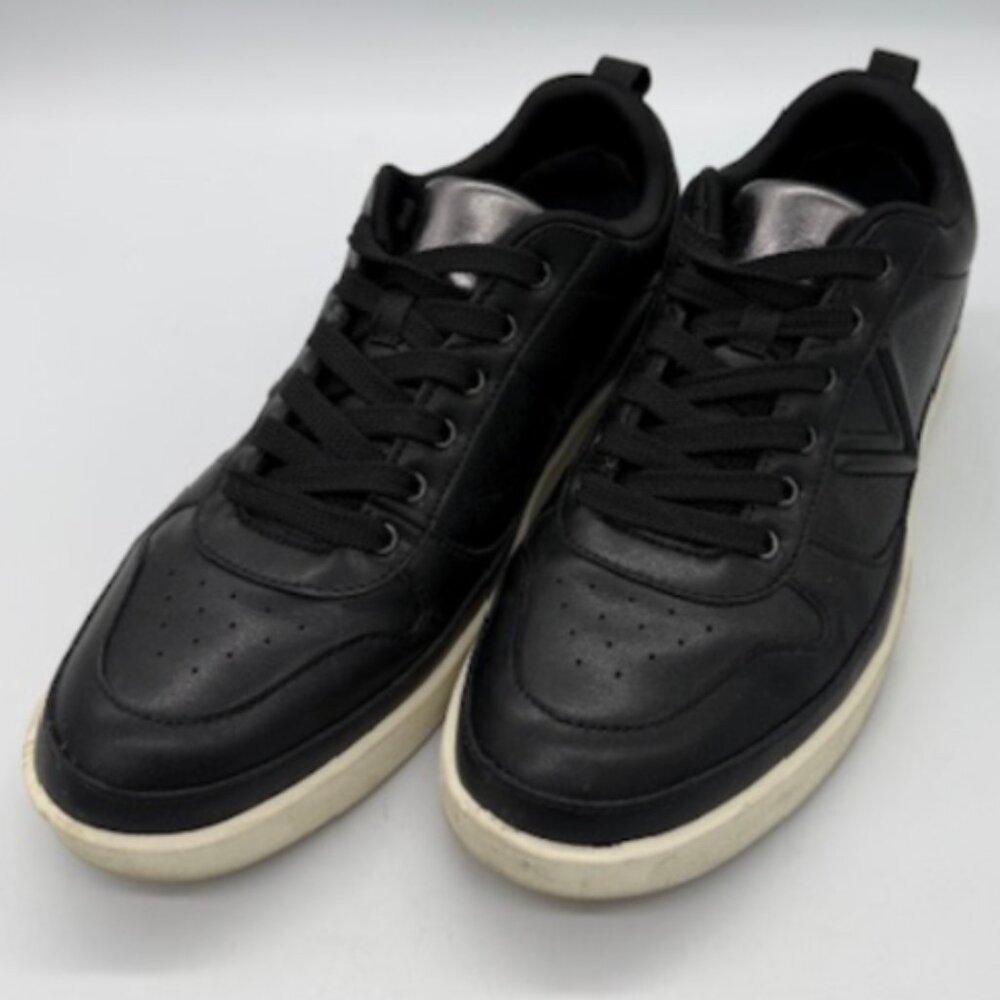 Vionic Black Leather Sneakers Women's Size 10 Comfort Orthotic Lace Up Shoes